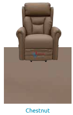 nevis healthcare chair in chestnut colour